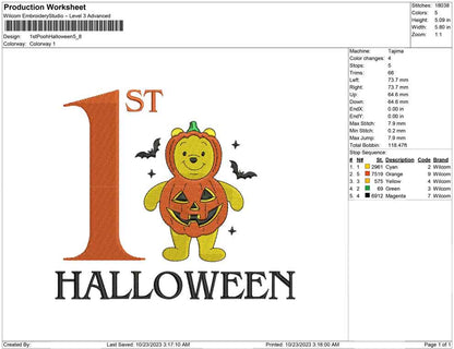 1st Pooh halloween