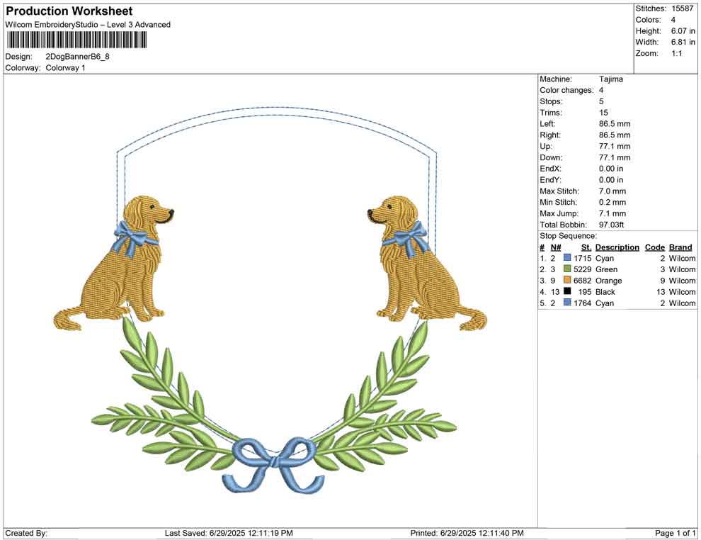 2 Dog Banner B