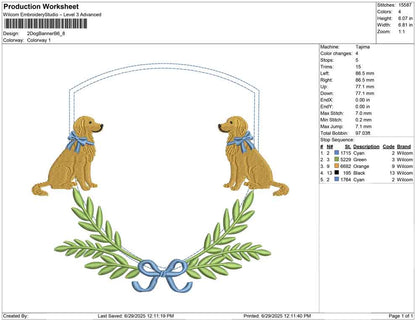 2 Dog Banner B