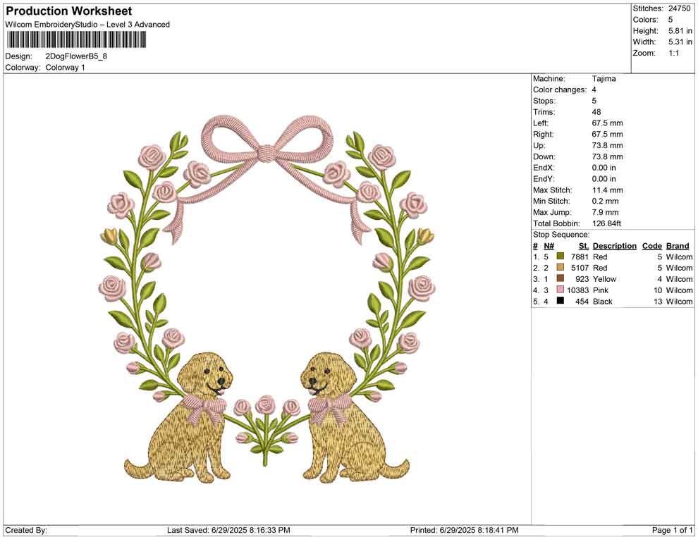 2 Dog Flower B