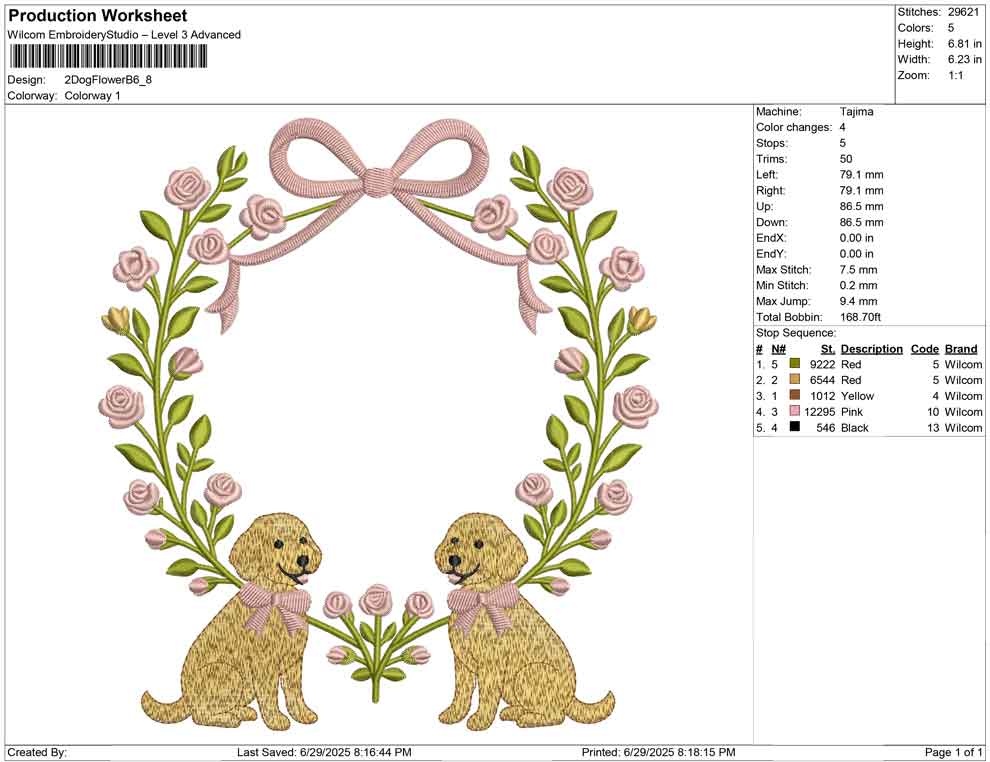2 Dog Flower B
