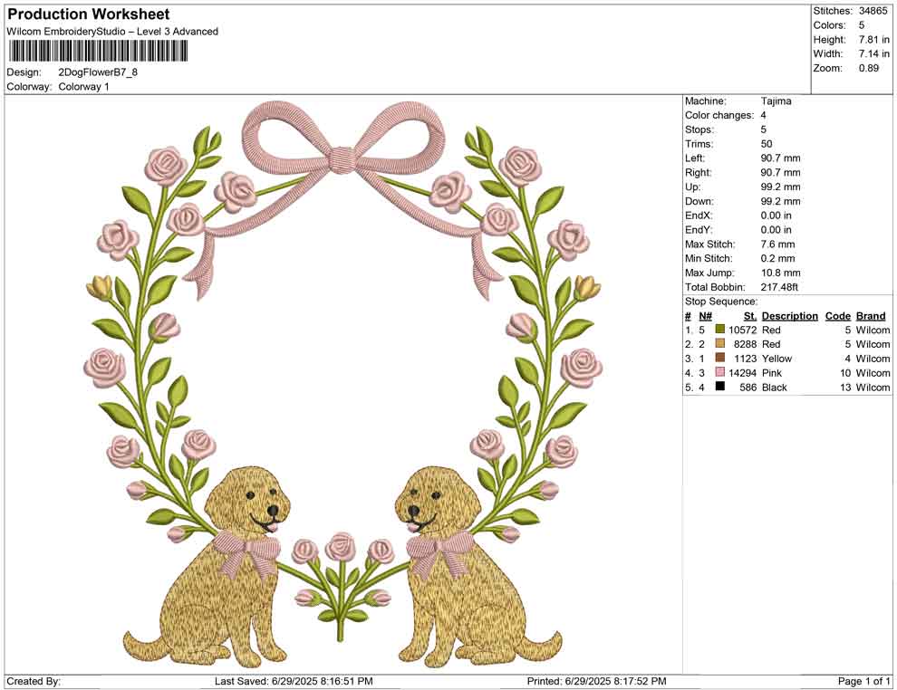 2 Dog Flower B