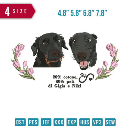 2 Dog Head Flower