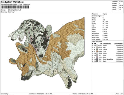 2 Dogs huge sleep