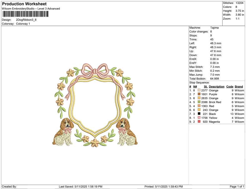 2 Dog Ribbon