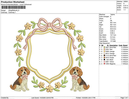 2 Dog Ribbon