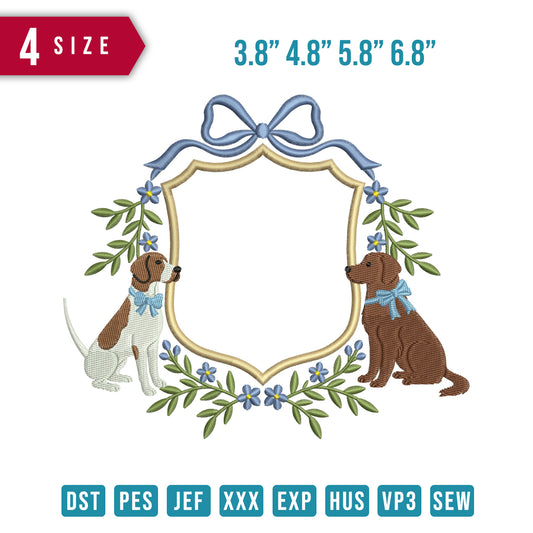 2 Dog Ribbon Blue