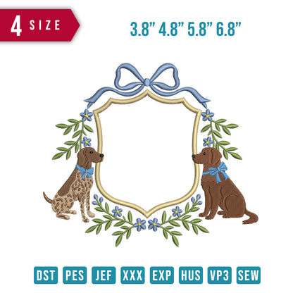 2 Dog Ribbon Blue C