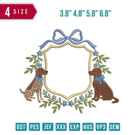 2 Dog Ribbon Blue C