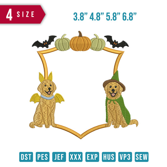 2 Dog Ribbon Pumpkins