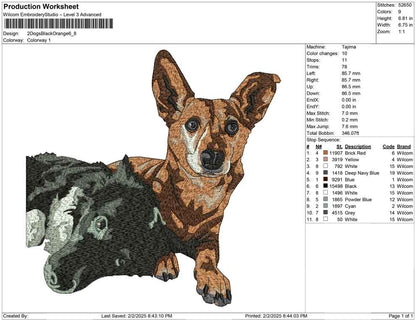 2 Dogs Black Orange