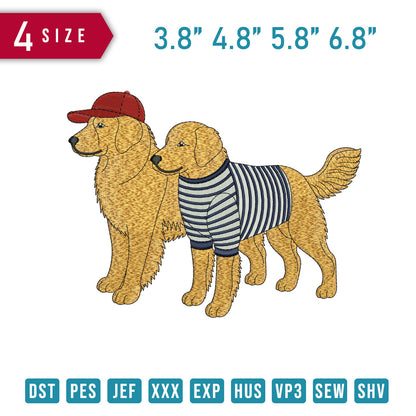 2 Golden Retriever Dog
