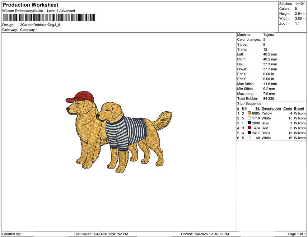 2 Golden Retriever Dog