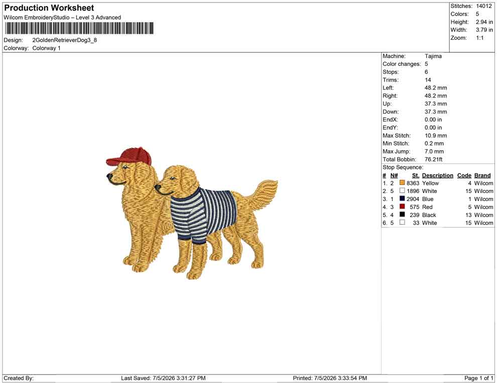 2 Golden Retriever Dog