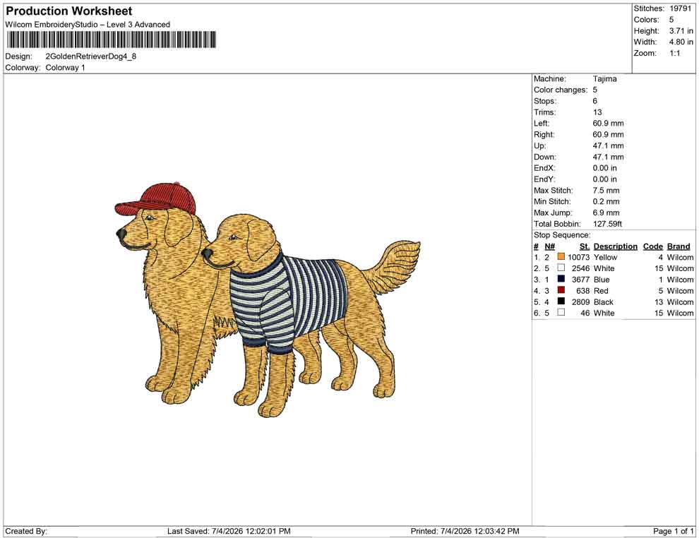 2 Golden Retriever Dog