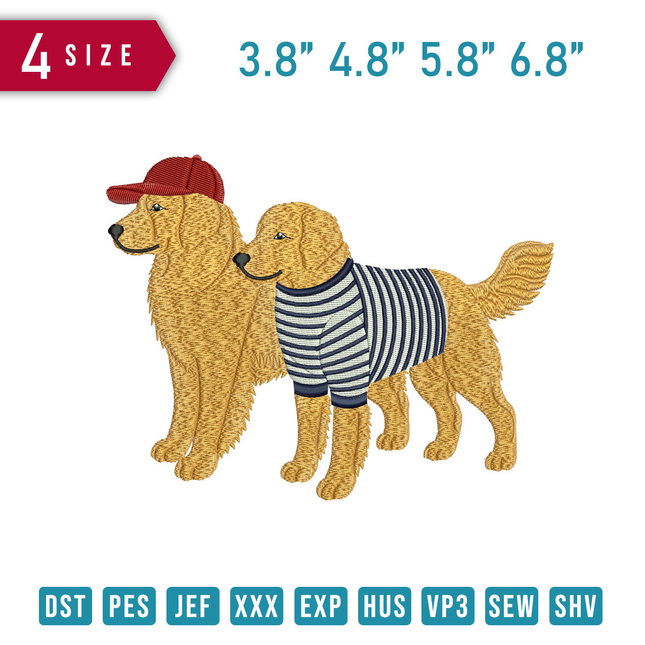2 Golden Retriever Dog