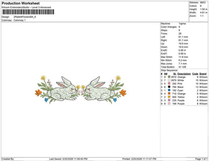 2 Rabbit Flowers B