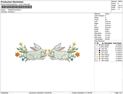 2 Rabbit Flowers B