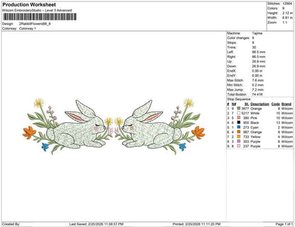 2 Rabbit Flowers B