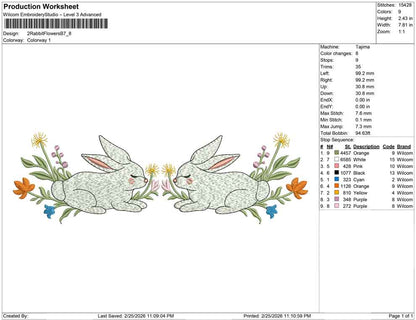 2 Rabbit Flowers B