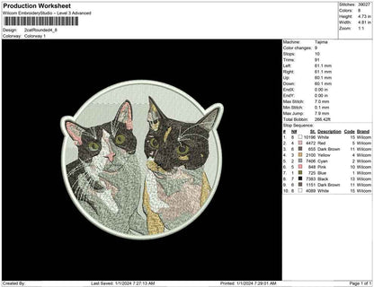 2 cat Rounded