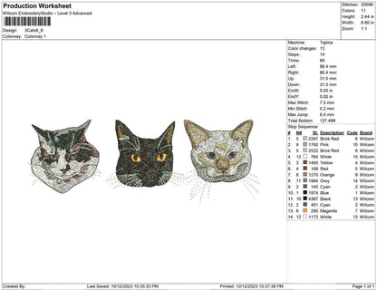 3 cats