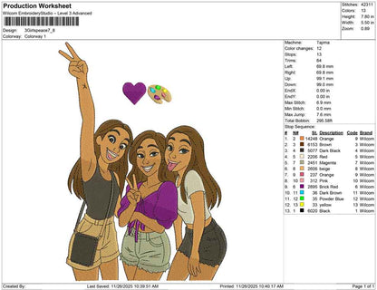 3 Girl speace