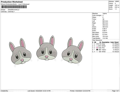 3 Head Bunnies