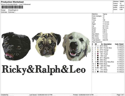 3 Head Dogs