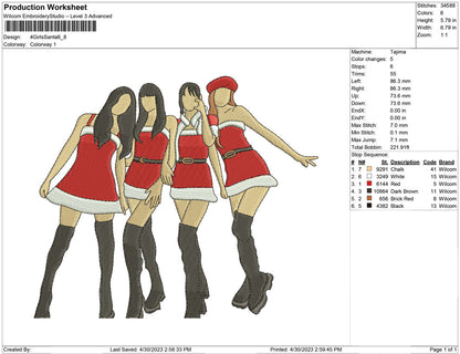 4 Girl Santa
