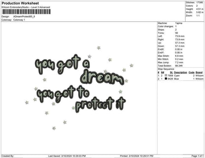 A Dream Protect B