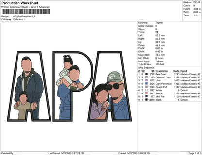 APA Son Daughter