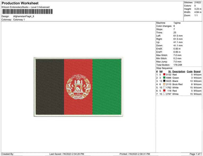 Afghanistan Flag