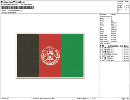 Afghanistan Flag
