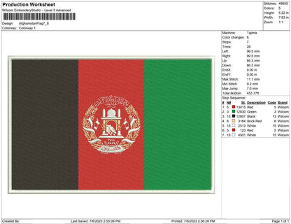 Afghanistan Flag