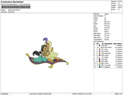 Aladdin Jasmine no face