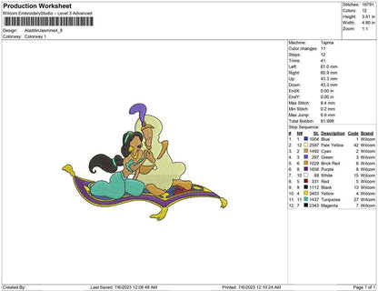 Aladdin Jasmine no face