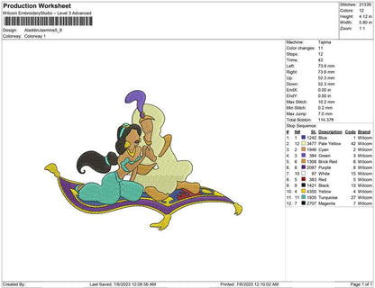 Aladdin Jasmine no face