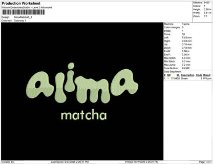 Alima Matcha