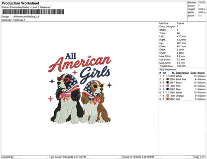 All American Girls Dog