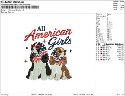All American Girls Dog