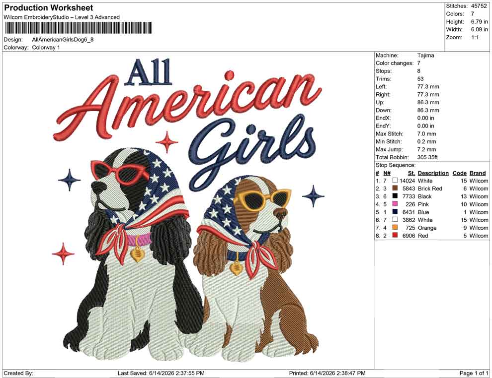 All American Girls Dog