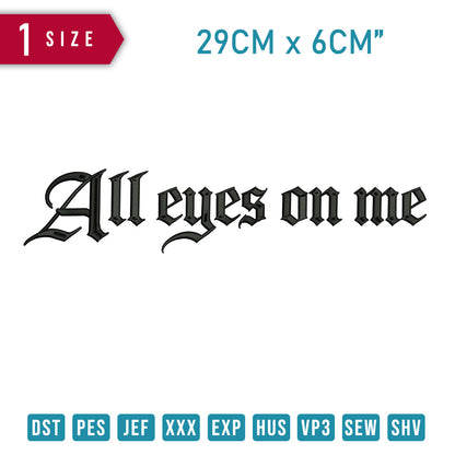 All Eyes 3D Puff Onme