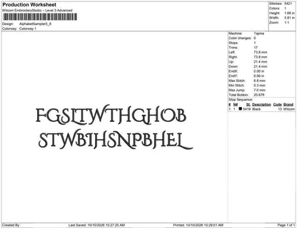 Alphabet Sampler