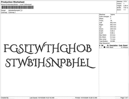 Alphabet Sampler