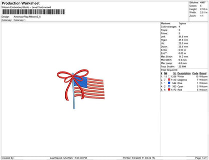 American Flag Ribbon