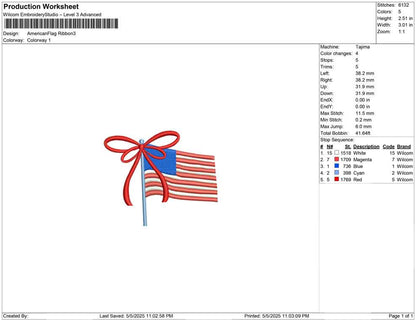 American Flag Ribbon