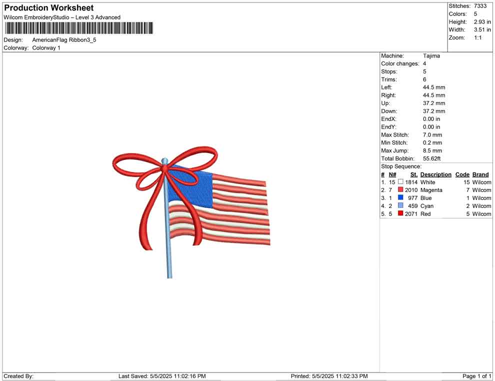American Flag Ribbon