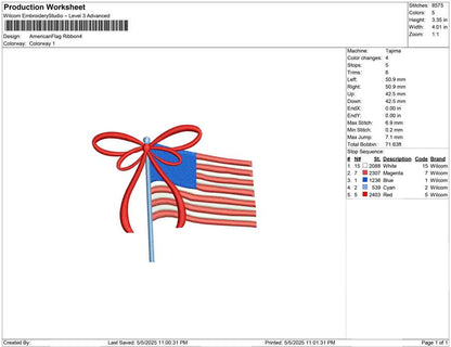American Flag Ribbon