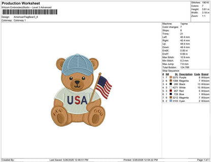 American Flag Bear